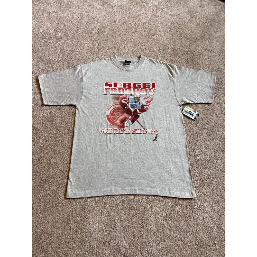Vintage Sergei Fedorov Men’s Pro Edge NWT Graphic Tee Size Large